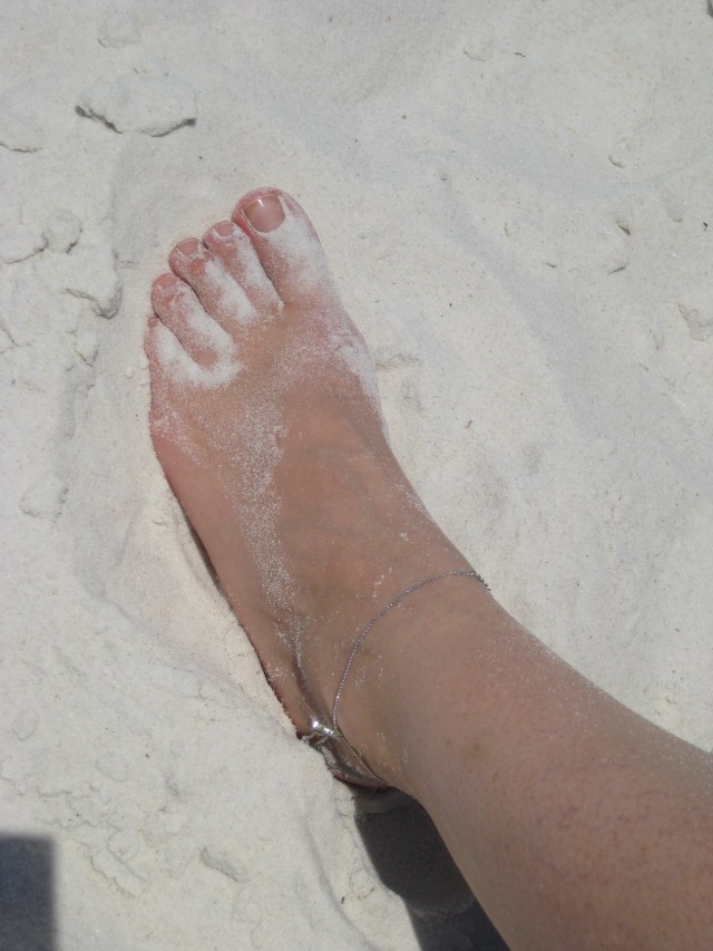 Taking care of feet...